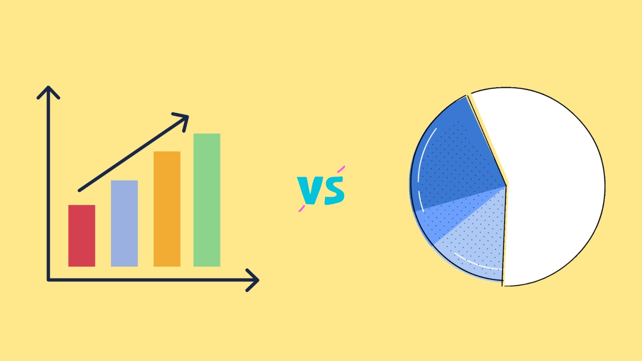 When to use a Pie chart vs a Bar graph? Pie chart maker